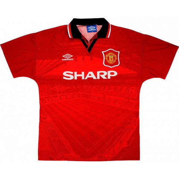 Camiseta Manchester United Primera equipación Retro 1994 1996 Rojo